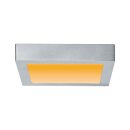 Paulmann LED Aufbau Panel Carpo Chrom matt eckig 22,5x22,5cm 13W 1520lm 2300K-3000K WarmDim 3-Stufen-Dimmbar