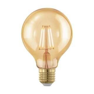 Eglo LED Filament Leuchtmittel Globe G80 4W = 30W E27 Gold 320lm extra warmweiß 1700K DIMMBAR