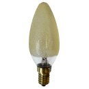 Merkur Glühbirne Kerze 40W E14 Eiskristall Bernstein 40 Watt Glühlampe warmweiß dimmbar