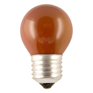 Merkur Glühlampe Tropfen Kugel 25W E27 farbig bunt Rot Glühbirne 25 Watt dimmbar