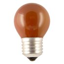 Merkur Glühlampe Tropfen Kugel 25W E27 farbig bunt...