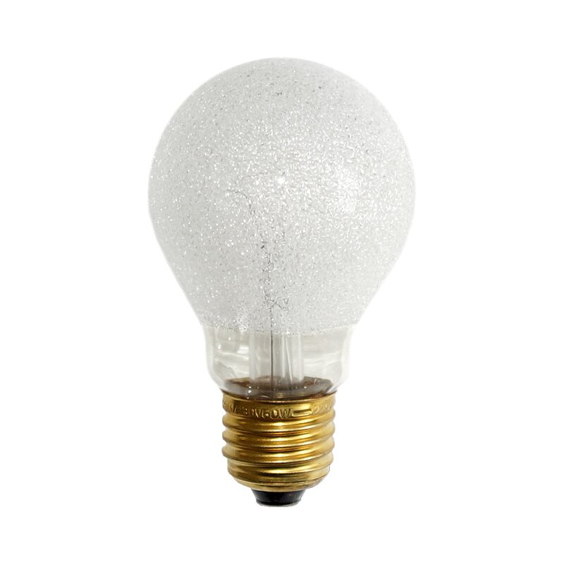 Merkur Glühbirne Birnenform 60W E27 Eiskristall klar 60 Watt Glühlamp