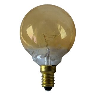 Merkur Glühbirne G60 Globe 60W E14 Gold gelüstert 60 Watt Glühlampe warmweiß dimmbar