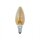Merkur Glühbirne Kerze 40W E14 Gold gelüstert 40 Watt Glühlampe warmweiß dimmbar