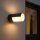 Lutec LED Außenleuchte Wandlampe Cyra Anthrazit IP54 8W 500lm warmweiß 3000K drehbar