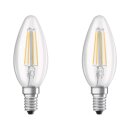 2 x Osram LED Filament Leuchtmittel Kerzen 4W = 40W E14...