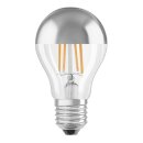 6 x Osram LED Filament Leuchtmittel Birne A60 6,5W = 50W E27 Kopfspiegel Silber 640lm warmweiß 2700K DIMMBAR