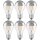6 x Osram LED Filament Leuchtmittel Birne A60 6,5W = 50W E27 Kopfspiegel Silber 640lm warmweiß 2700K DIMMBAR