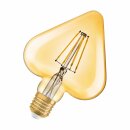 Osram Vintage 1906 LED Filament Leuchtmittel Herz 4,5W = 40W E27 Gold 470lm extra warmweiß 2500K