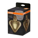 Osram Vintage 1906 LED Filament Leuchtmittel Herz 4,5W = 40W E27 Gold 470lm extra warmweiß 2500K