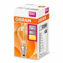 Osram LED Filament Leuchtmittel Tropfen 4W = 40W E14 klar 470lm warmweiß 2700K