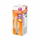 Osram LED Filament Leuchtmittel Kerzenform 4W = 40W E14 klar 470lm warmweiß 2700K