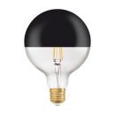 Osram LED Filament G125 Globe Vintage 7W = 52W E27 Kopfspiegel Schwarz matt 680lm warmweiß 2700K