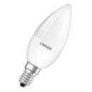 2 x Osram LED Kerze 4,5W = 25W E14 matt 250lm RGBW warmweiß 2700K Farbwechsel mit Fernbedienung