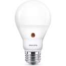 Philips LED Birnenform 7,5W = 60W E27 matt 806lm warmweiß 2700K Auto Ein-/Aus-Lichtsensor