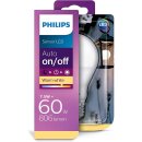 Philips LED Birnenform 7,5W = 60W E27 matt 806lm warmweiß 2700K Auto Ein-/Aus-Lichtsensor