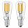 20 x Osram LED Filament Leuchtmittel Röhre T26 Kühlschrank 2,8W = 25W E14 klar 250lm warmweiß 2700K