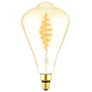 LED Spiral Filament ST164 Edison 7W = 40W E27 Gold 470lm extra warmweiß 1800K DIMMBAR