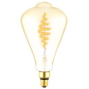 LED Spiral Filament ST164 Edison 7W = 40W E27 Gold 470lm extra warmweiß 1800K DIMMBAR