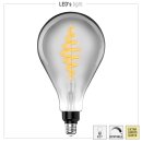 LED Spiral Filament A160 BigDrop 8,5W = 20W E27 Rauchglas...