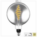 LED Spiral Filament G200 Globe 8,5W = 20W E27 Rauchglas 200lm extra warmweiß 1800K DIMMBAR