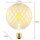 LED Spiral Filament G125 Globe Ananas 5W = 35W E27 Gold 400lm extra warmweiß 2200K DIMMBAR