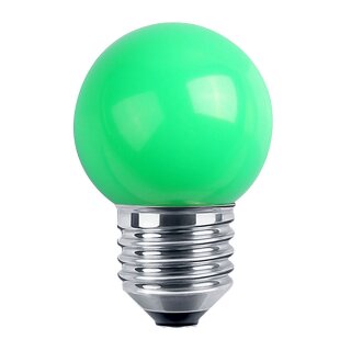 Blulaxa LED Leuchtmittel Mini Globe Tropfen bunt 1W E27 Grün IP44