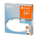Ledvance LED Smart+ Wand- und Deckenleuchte Orbis Disc Chrom Ø30cm IP44 18W 2100lm 3000K-6500K Dimmbar App Google Alexa WiFi