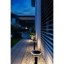 Ledvance Solar Außenleuchte Sockellampe Endura Style Schwarz IP44 6W 600lm Warmweiß 3000K Dimmbar Bewegungsmelder