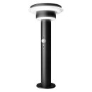 Ledvance Solar Außenleuchte Sockellampe Endura Style Schwarz IP44 6W 600lm Warmweiß 3000K Dimmbar Bewegungsmelder