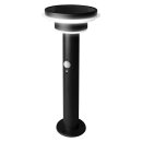 Ledvance Solar Außenleuchte Sockellampe Endura Style Schwarz IP44 6W 600lm Warmweiß 3000K Dimmbar Bewegungsmelder