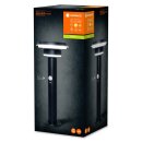 Ledvance Solar Außenleuchte Sockellampe Endura Style Schwarz IP44 6W 600lm Warmweiß 3000K Dimmbar Bewegungsmelder