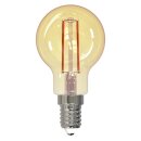 Müller-Licht LED Filament Leuchtmittel Tropfen 1,5W = 16W E14 Gold 150lm extra warmweiß 2000K