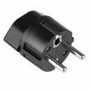 Adapter Schweiz zu EU Converter Stecker Reiseadapter Schwarz