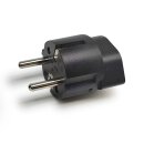 Adapter Schweiz zu EU Converter Stecker Reiseadapter Schwarz