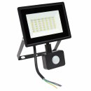 Spectrum LED Fluter Noctis Lux 3 Schwarz IP44 30W 2800lm Neutralweiß 4000K mit Bewegungsmelder