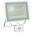 Spectrum LED Fluter Noctis Lux 3 Weiß IP44 50W 4500lm Neutralweiß 4000K mit Bewegungsmelder