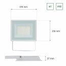 Spectrum LED Fluter Noctis Lux 3 Weiß IP65 100W 8600lm Warmweiß 3000K 100°