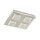 Briloner LED Deckenleuchte Silber quadratisch 28cm 4 x 5W 1600lm warmweiß 3000K