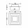 Briloner LED Wandlampe Deckenleuchte Silber quadratisch 12cm 5W 400lm warmweiß 3000K