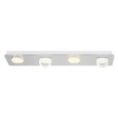 Brilliant LED Deckenleuchte Strahler Doors Round Chrom 91cm 4 x 9W 2520lm warmweiß 3000K Dimmbar