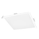 Spectrum LED Panel Algine Backlight Weiß eckig 60x60cm 30W 4300lm Neutralweiß 4000K 120°