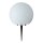 Außenleuchte Lichtkugel Weiß Ø50cm IP54 max. 60W E27 ohne Leuchtmittel mit Erdspieß