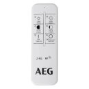 AEG LED Wand- & Deckenleuchte Mikel Eisen 38x38cm 24W 2500lm warm-kalt CCT Dimmbar mit Fernbedienung + Nachtlicht