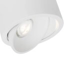 AEG LED Deckenleuchte Strahler Leca Weiß 9W 850lm warmweiß 3000K schwenkbar