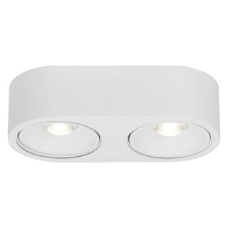 AEG LED Deckenleuchte Strahler Leca Weiß 2 x 9W 1700lm warmweiß 3000K schwenkbar