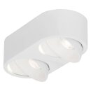 AEG LED Deckenleuchte Strahler Leca Weiß 2 x 9W 1700lm warmweiß 3000K schwenkbar