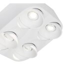 AEG LED Deckenleuchte Strahler Leca Weiß 4 x 9W 3400lm warmweiß 3000K schwenkbar