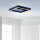 Brilliant LED Wand- & Deckenleuchte Icarus Schwarz 30x30cm 18W 1800lm RGB + CCT Dimmbar mit Fernbedienung