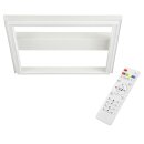 Brilliant LED Wand- & Deckenleuchte Pallas Weiß 50x50cm 38W 2660lm RGB + CCT Dimmbar mit Fernbedienung